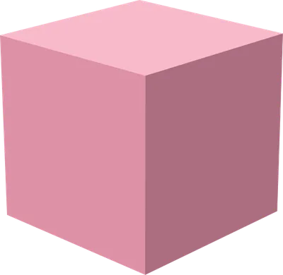 Streamplace logo. A pink 3d box viewed from a top corner.